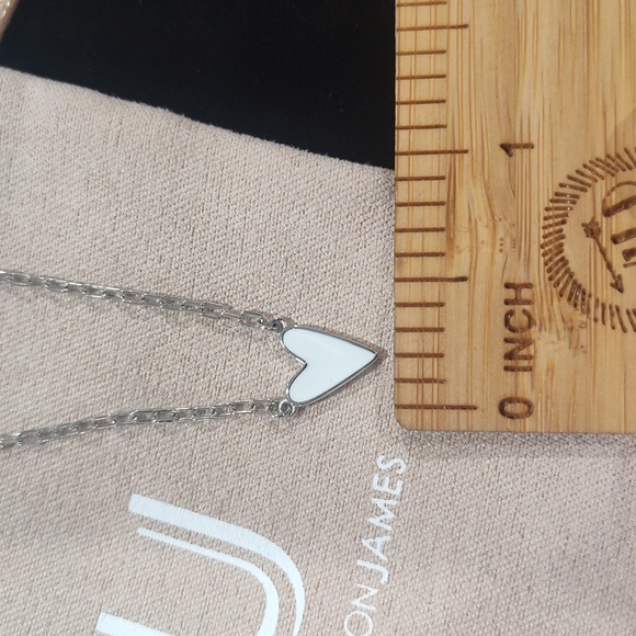 Uncommon James Mini White Heart Necklace - Picture 7 of 8